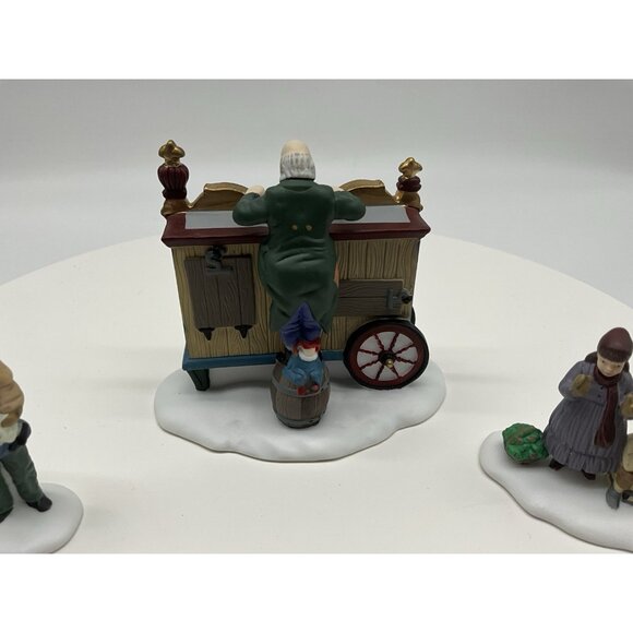 Dept. 56 Heritage Collection "The Old Puppeteer" Set of 3 Porcelain Accessories - Picture 7 of 9